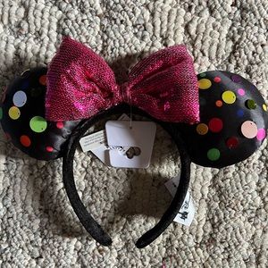 Disney Parks Minnie ears -polkadots “brand new with tags”